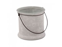 Skleněný svícen cukr 10x8.5cm